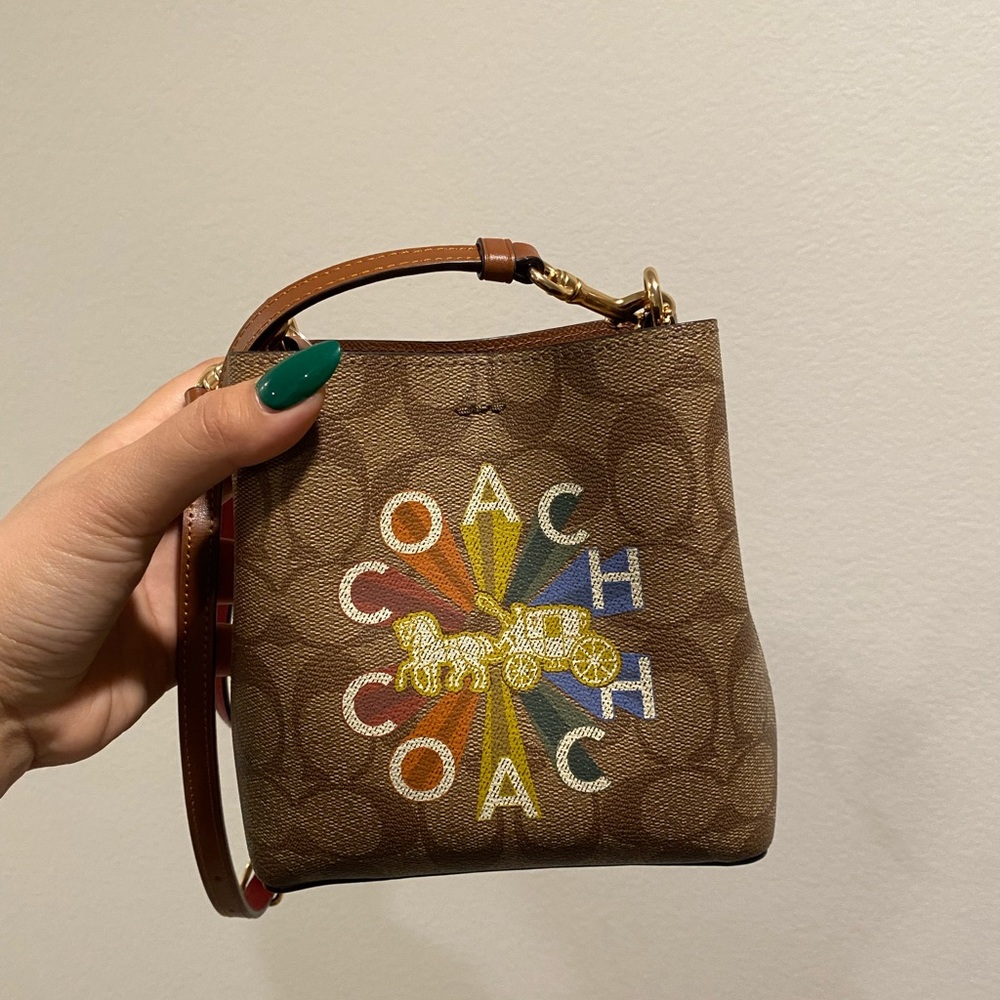 RARE Coach limited edition mini bucket bag